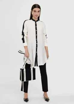 Blusón largo detalle manga