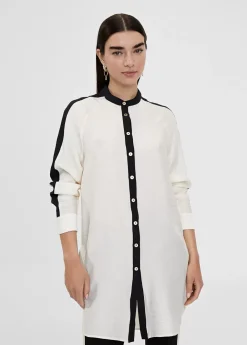 Blusón largo detalle manga