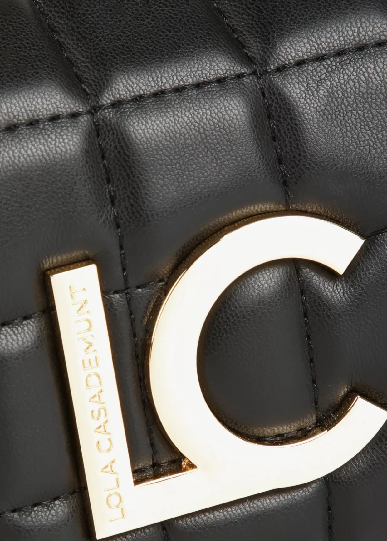 Bolsito acolchado de cuadros