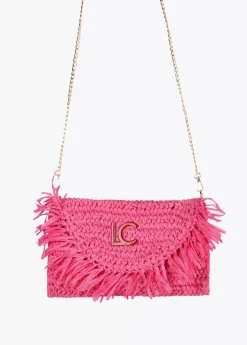 Bolsito bandolera efecto ráfia