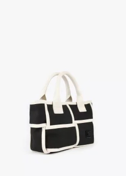 Bolso bandolera con detalles a contraste