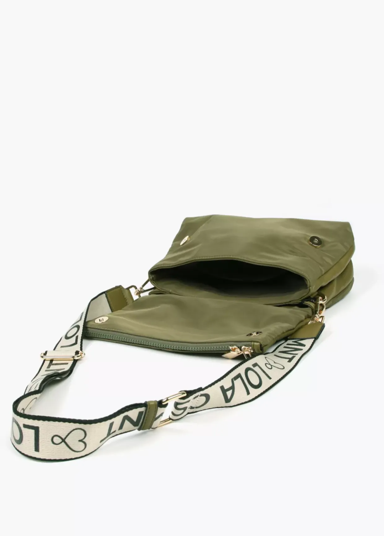 Bolso bandolera materiales combinados