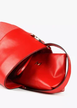 Bolso bandolera materiales combinados