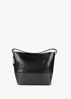 Bolso bandolera materiales combinados