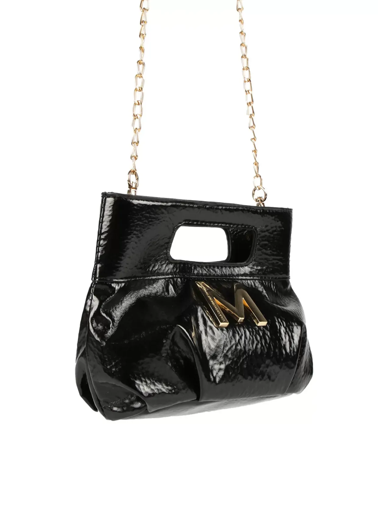 Bolso de mano con frunces