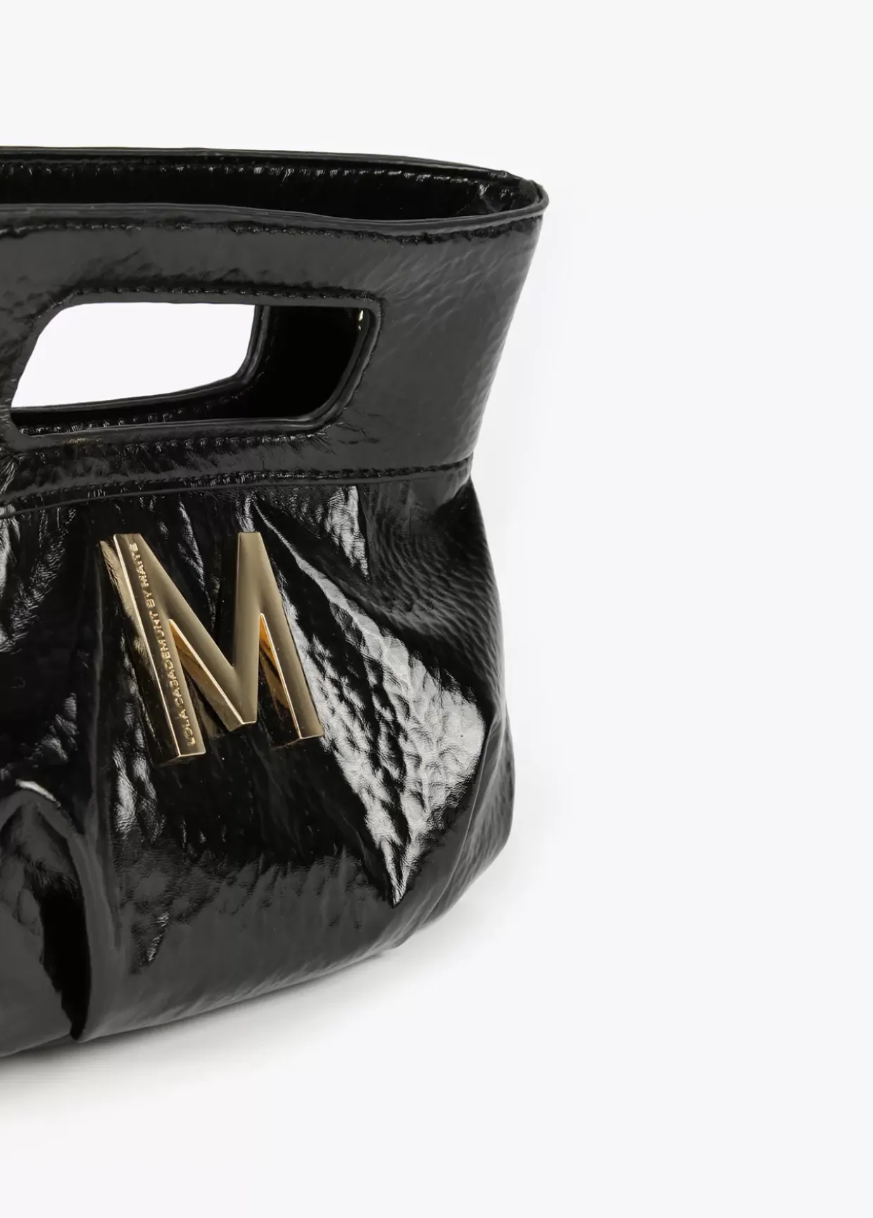 Bolso de mano con frunces