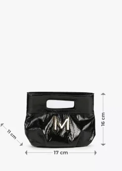 Bolso de mano con frunces