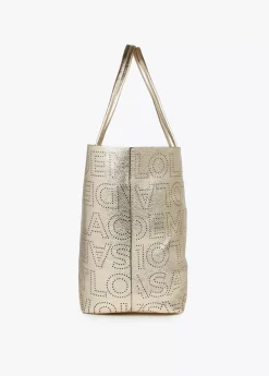 Bolso dorado shopper edición limitada - Lola Casademunt