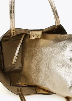 Bolso dorado shopper edición limitada - Lola Casademunt