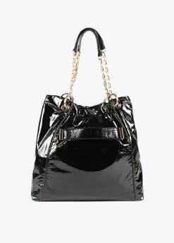 Bolso shopper brillante