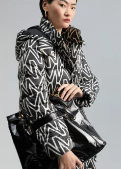 Bolso shopper brillante