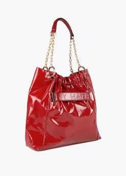 Bolso shopper brillante