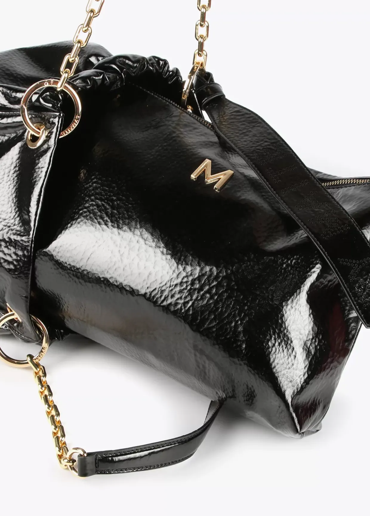 Bolso shopper brillante