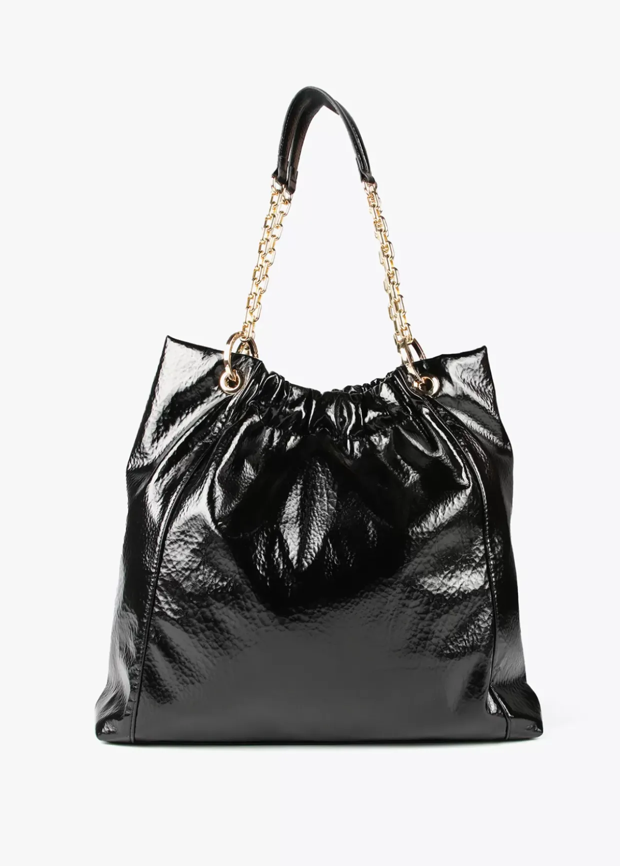 Bolso shopper brillante
