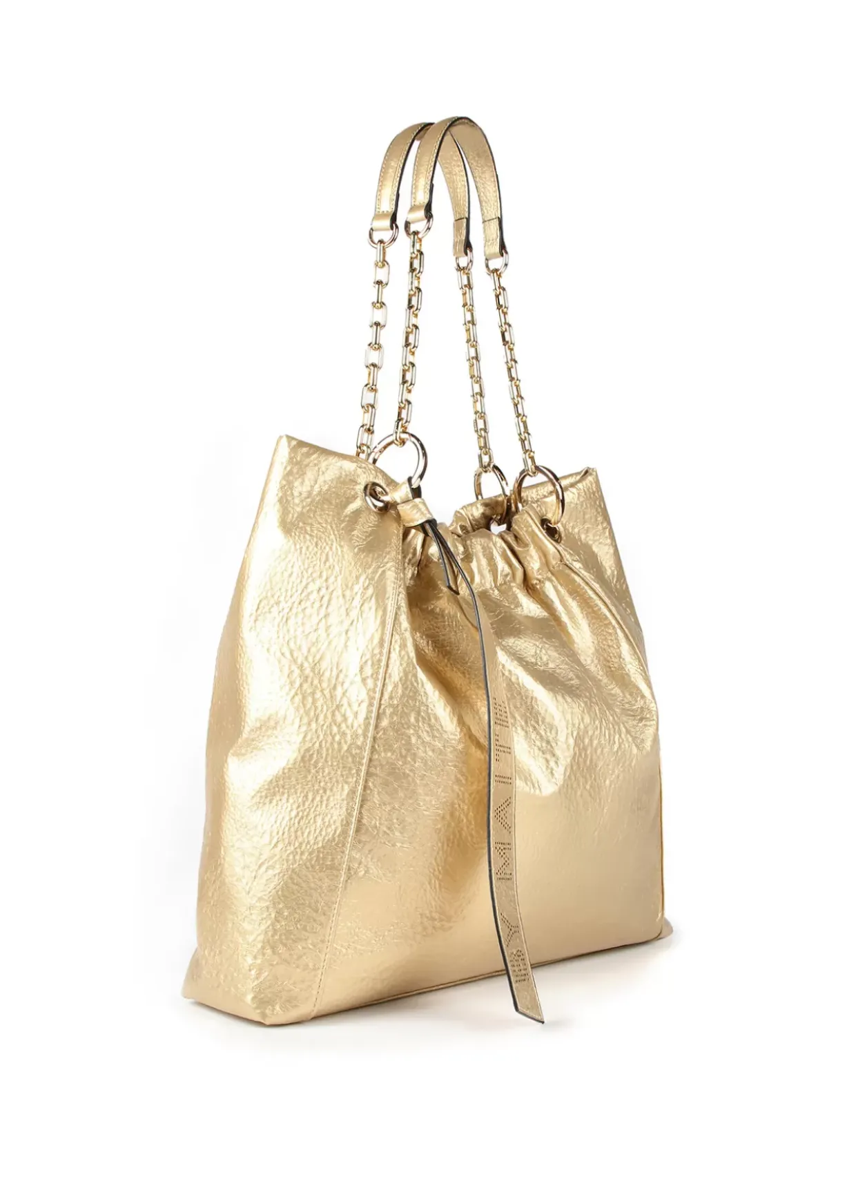 Bolso shopper brillante