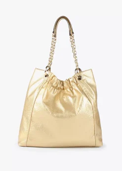 Bolso shopper brillante