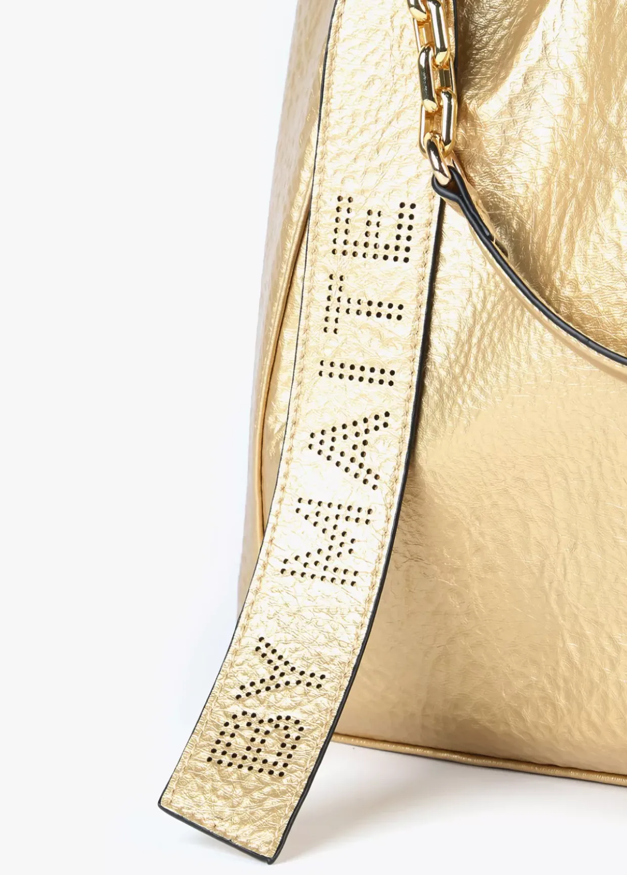 Bolso shopper brillante