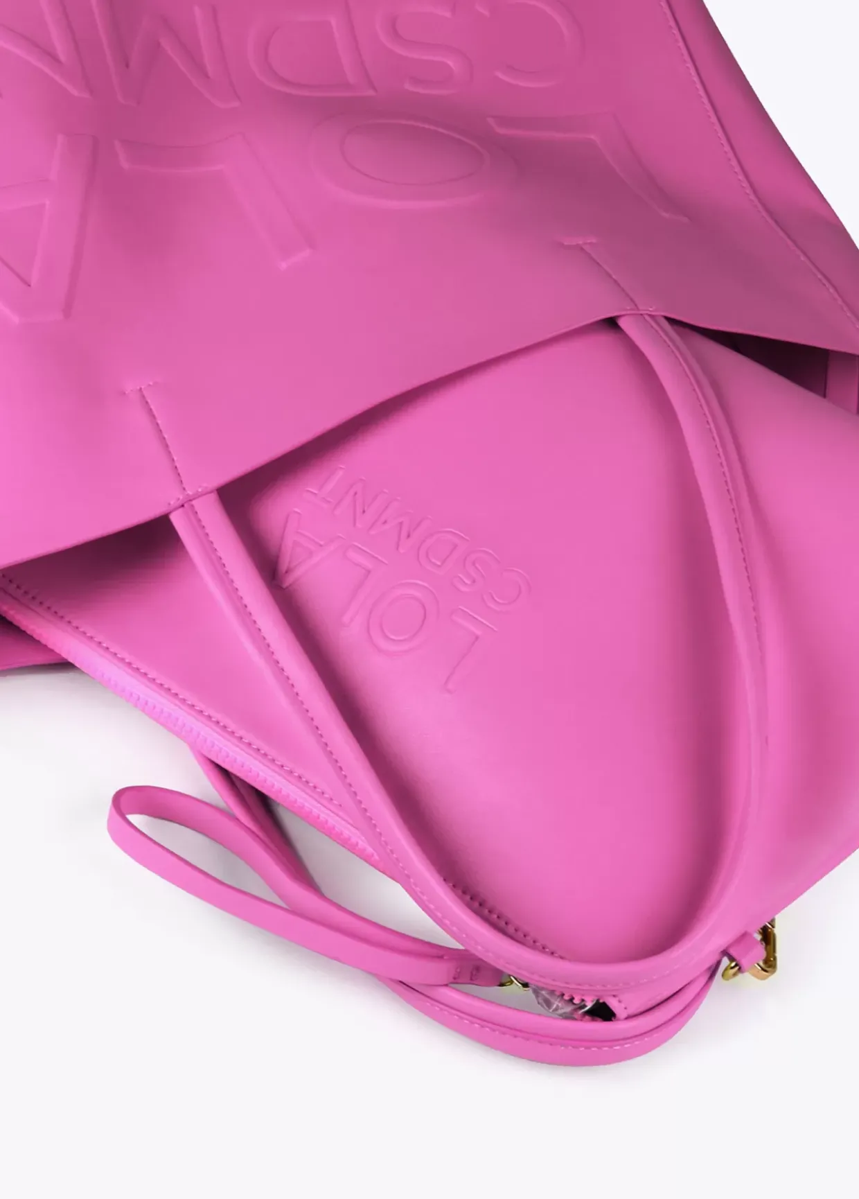 Bolso shopper con logo en relieve