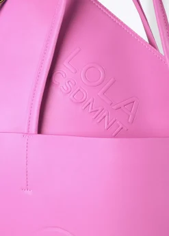 Bolso shopper con logo en relieve