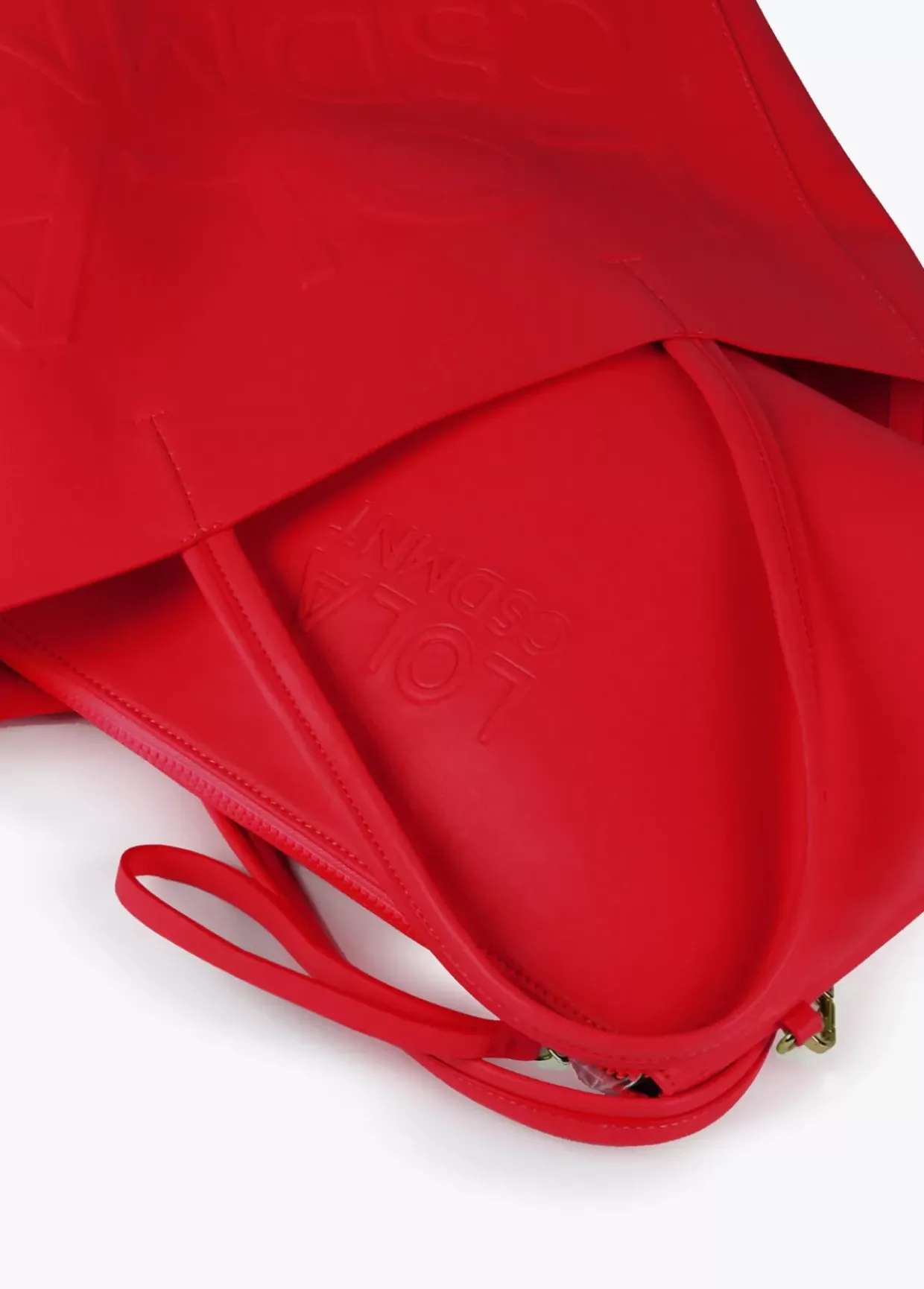 Bolso shopper con logo en relieve