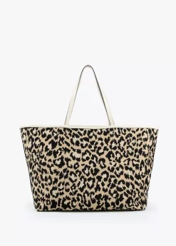 Bolso shopper loneta animal print
