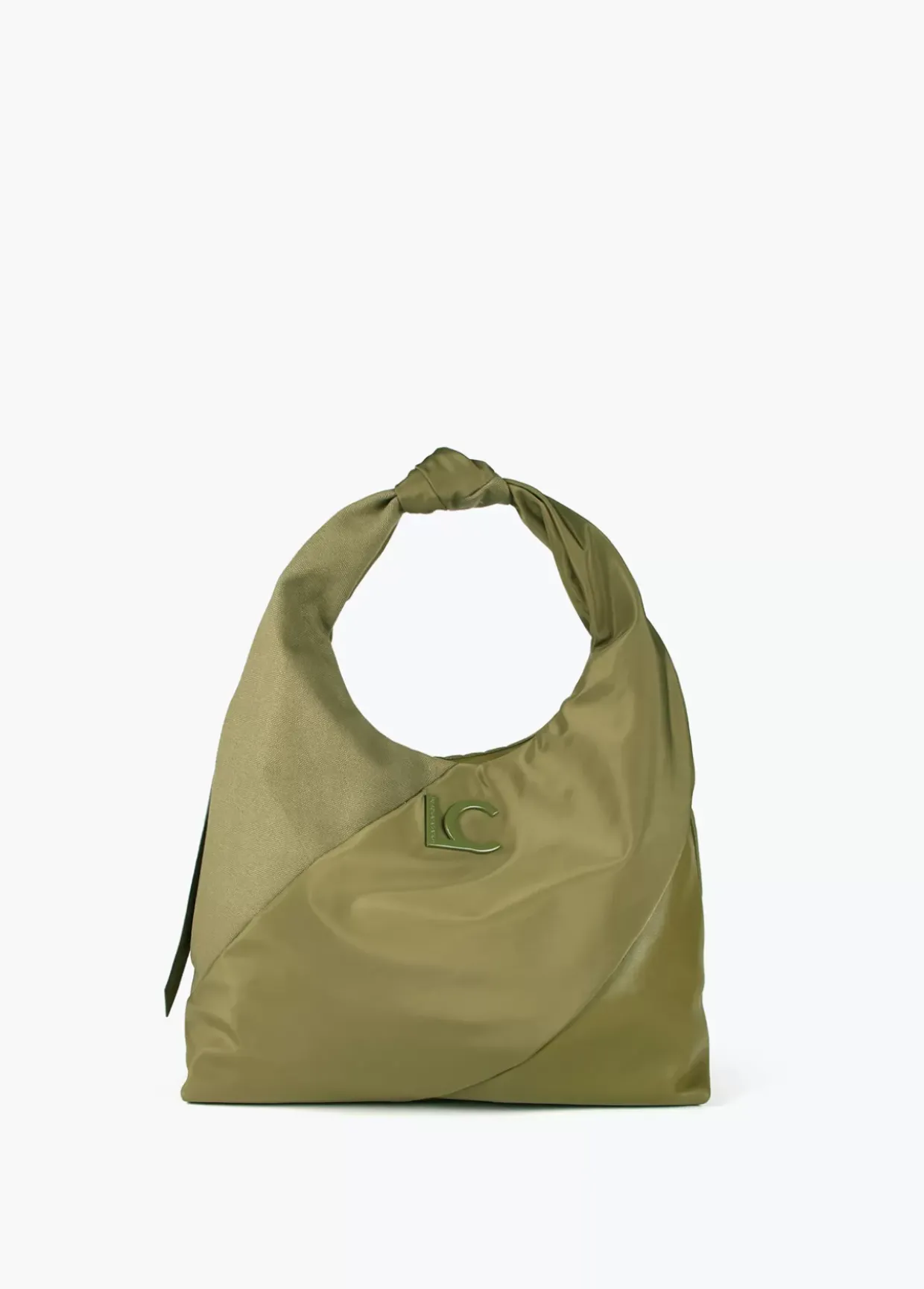 Bolso shopper materiales combinados