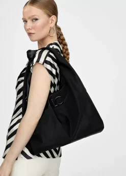 Bolso shopper materiales combinados