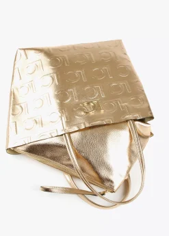 Bolso shopper metalizado