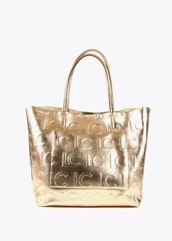 Bolso shopper metalizado