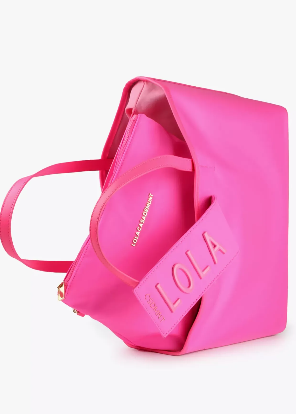 Bolso shopper nylon fluor