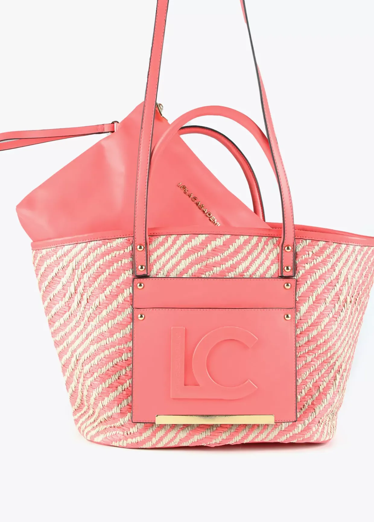 Bolso shopper tipo cesta