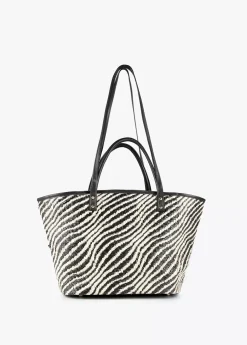 Bolso shopper tipo cesta
