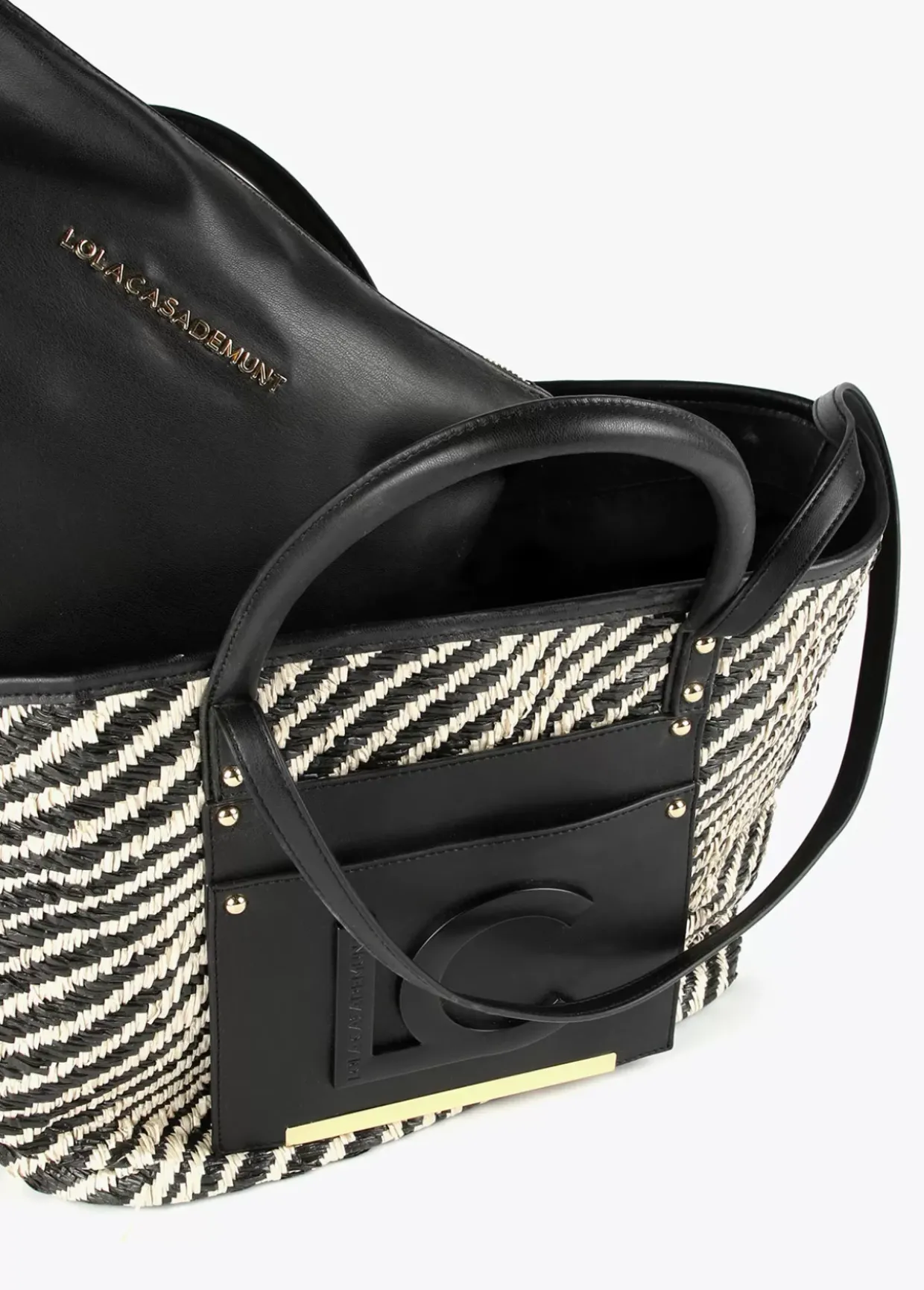 Bolso shopper tipo cesta