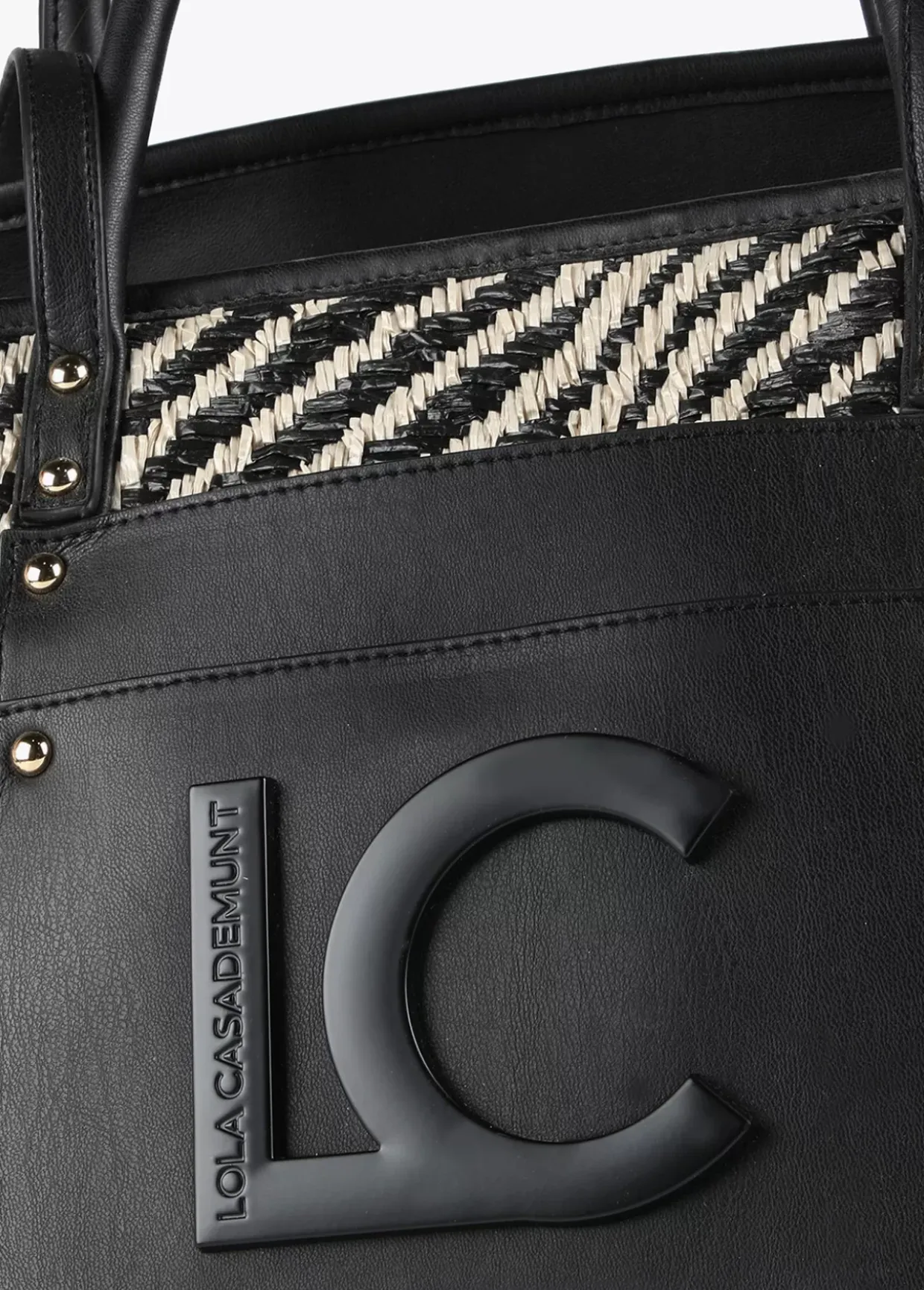 Bolso shopper tipo cesta