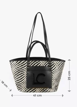 Bolso shopper tipo cesta