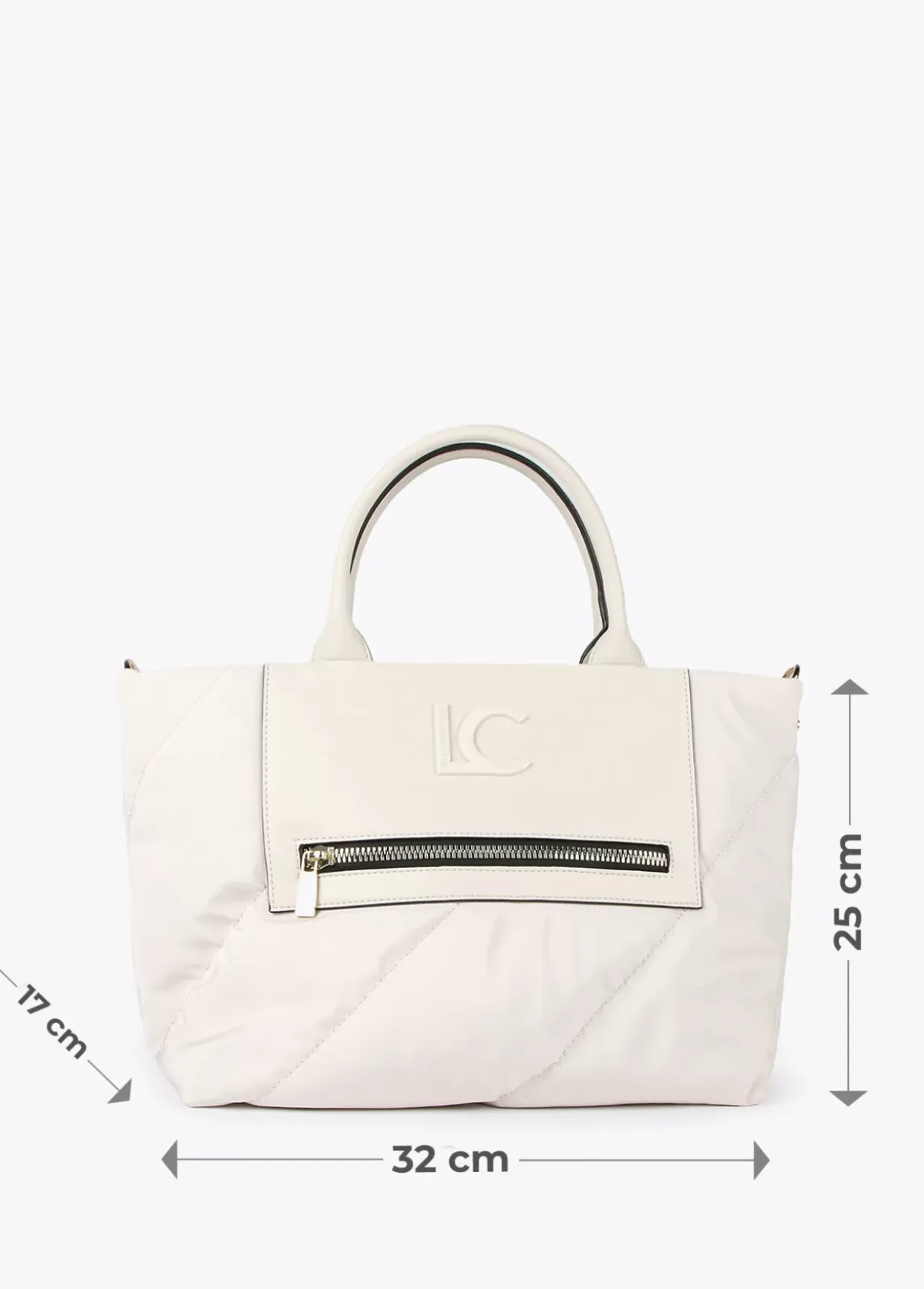 Bolso tipo shooper acolchado