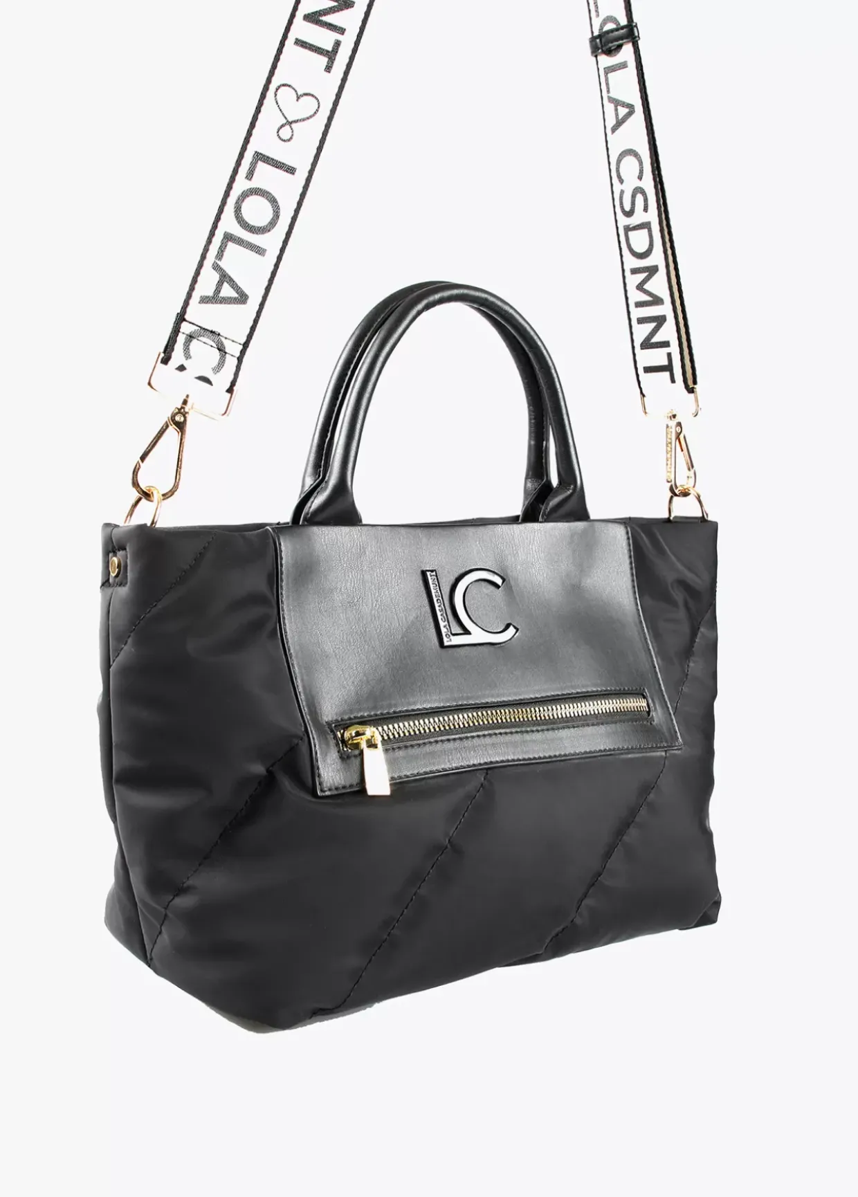 Bolso tipo shooper acolchado