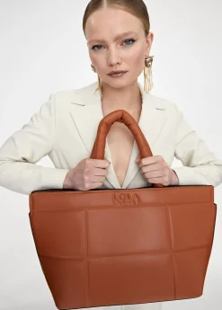 Bolso tipo shopper acolchado