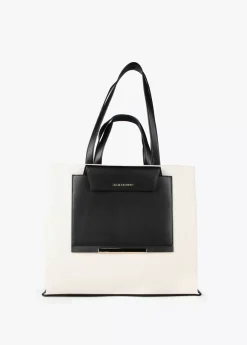 Bolso tipo shopper bicolor