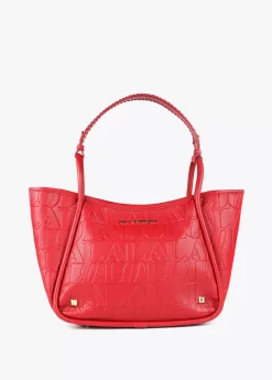 Bolso tipo shopper grabado