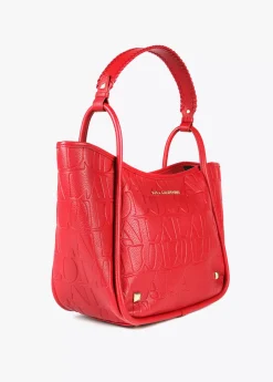 Bolso tipo shopper grabado