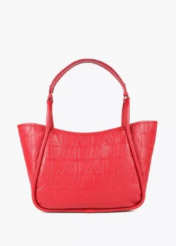 Bolso tipo shopper grabado