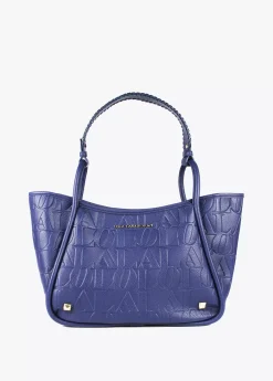 Bolso tipo shopper grabado