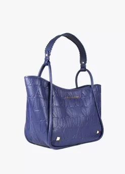 Bolso tipo shopper grabado