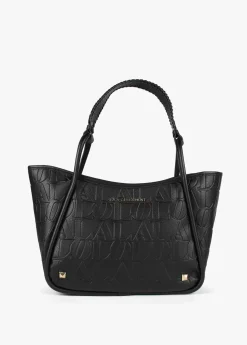 Bolso tipo shopper grabado