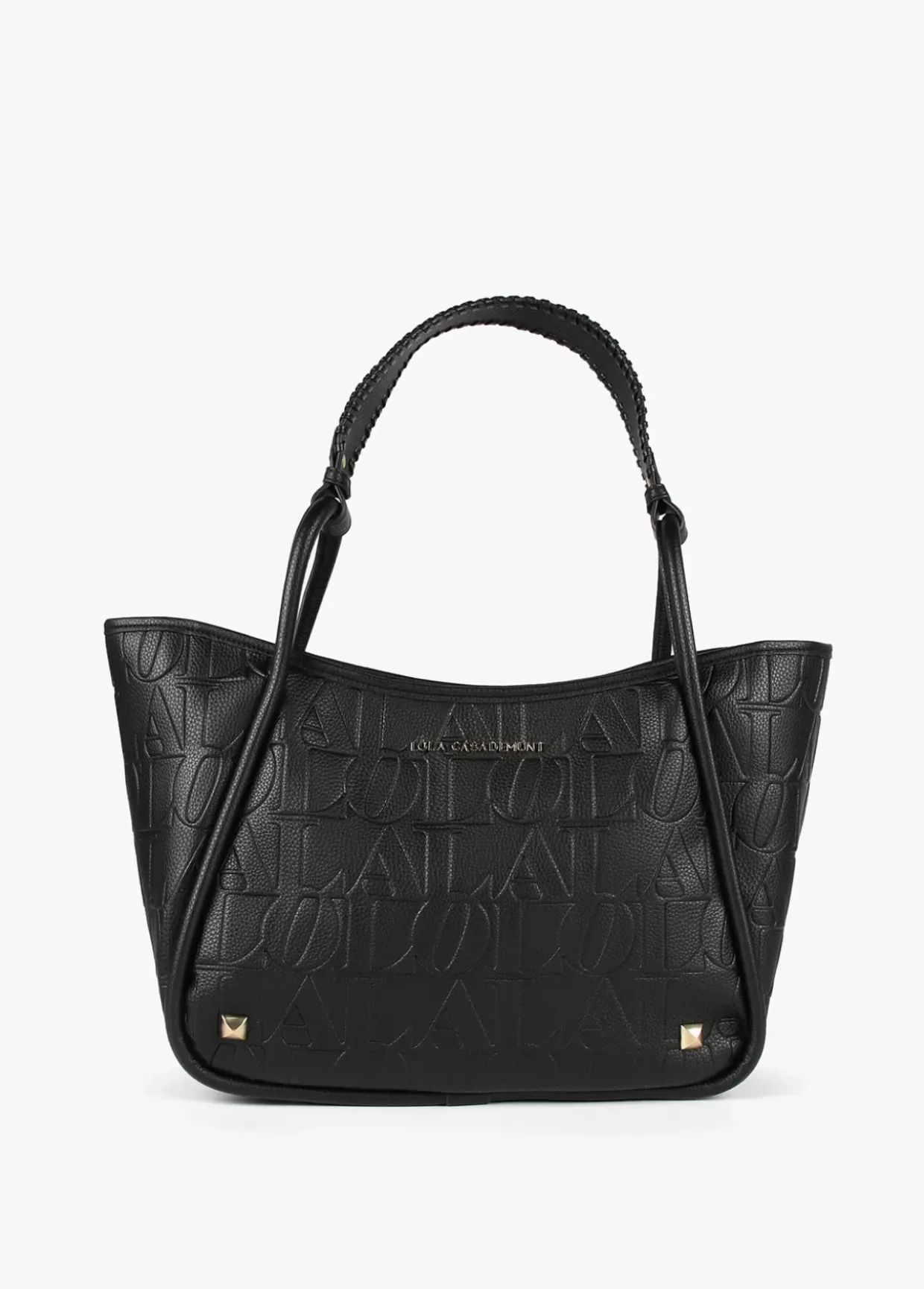 Bolso tipo shopper grabado