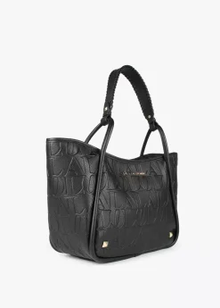 Bolso tipo shopper grabado