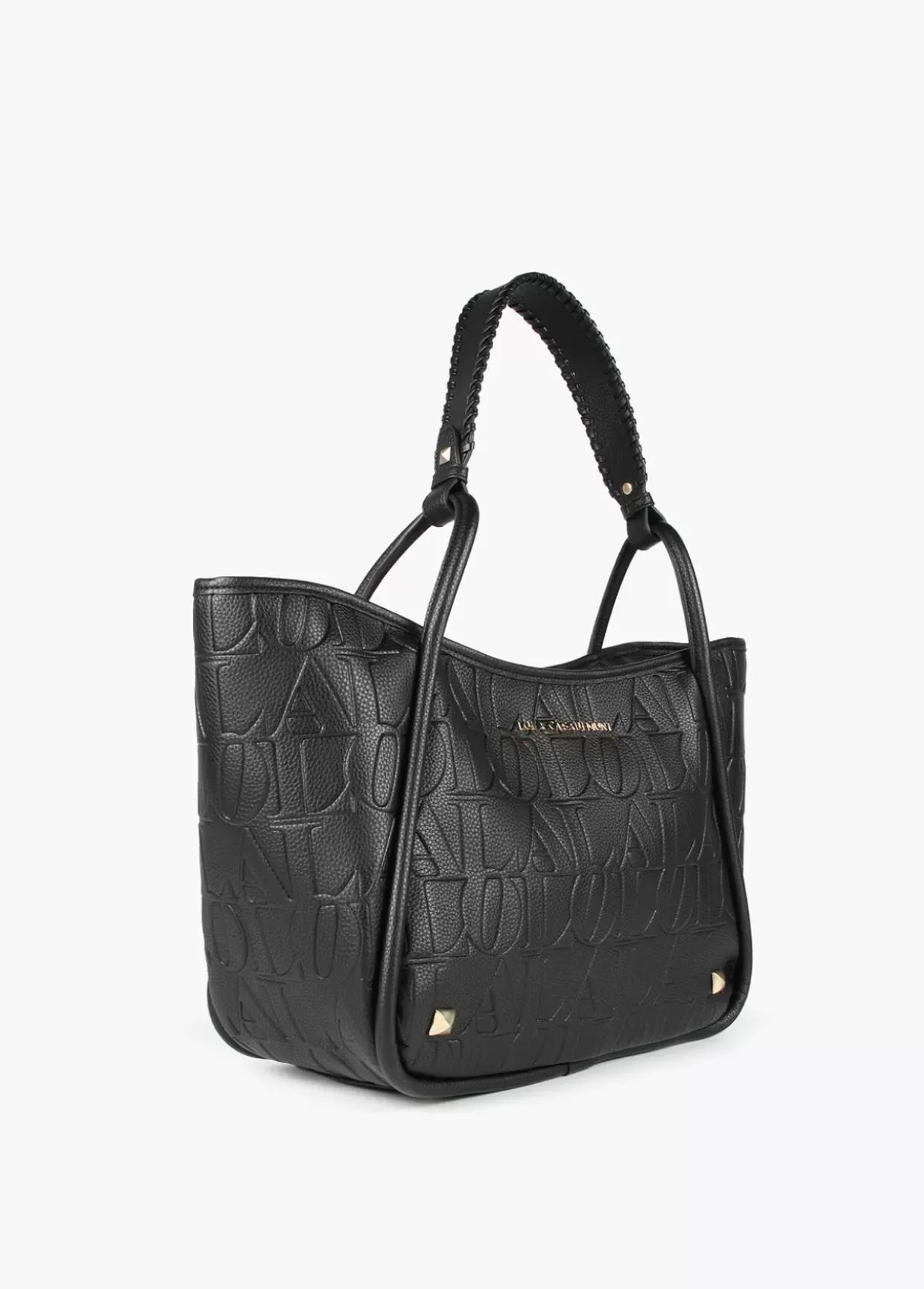 Bolso tipo shopper grabado