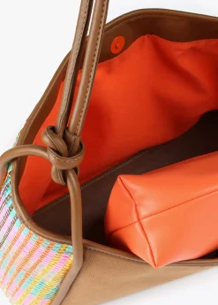 Bolso tipo shopper multicolor