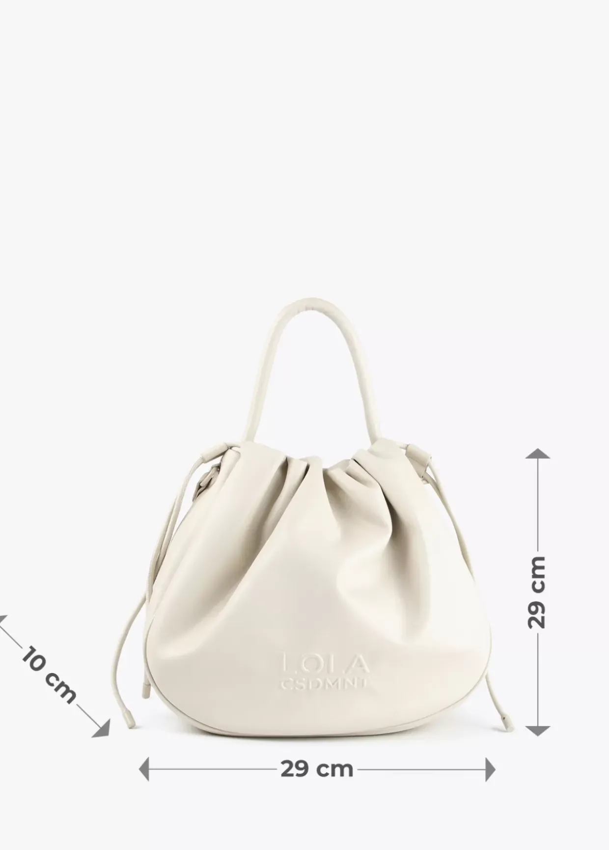 Bolso tipo shopper semicirular